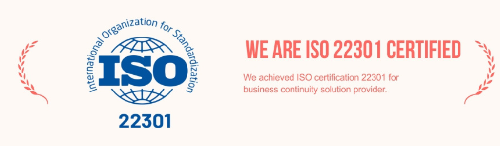 ISO 22301 certificate, ISO 22301