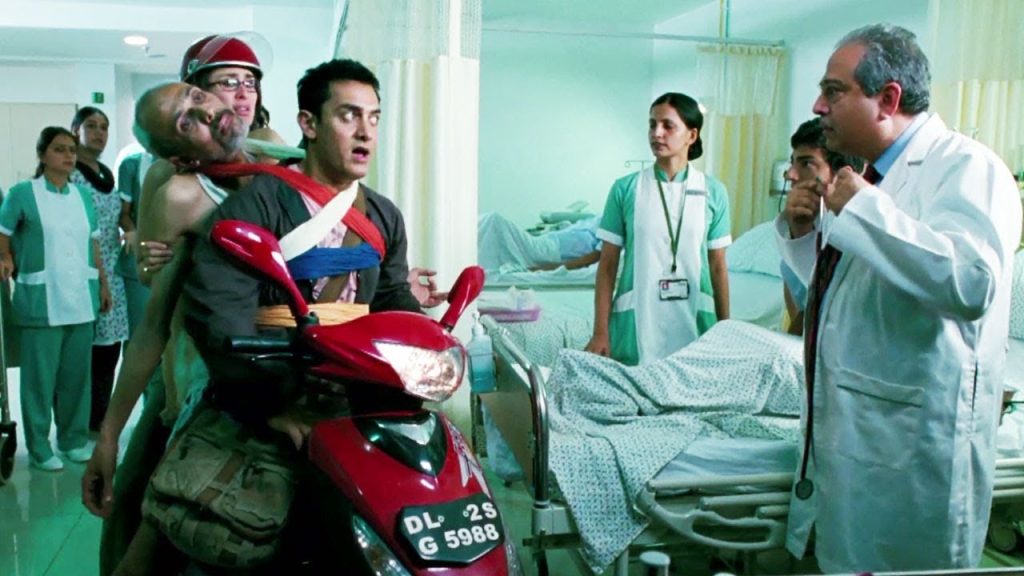 3 idiots hospital scene